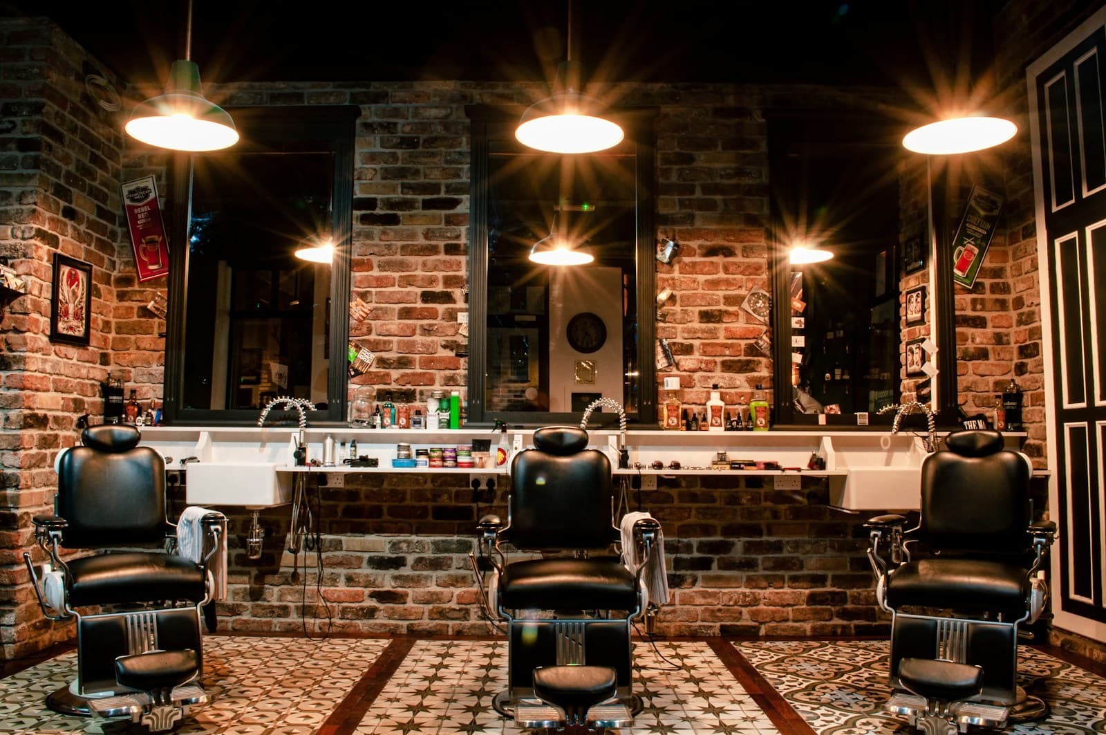 Interior de peluquería en Argentina